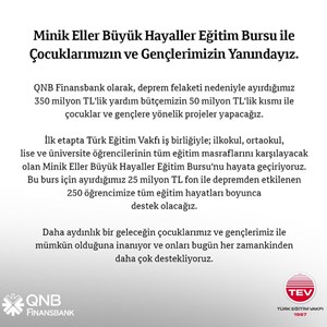 MİNİK ELLER BÜYÜK HAYALLER EĞİTİM BURS FONU